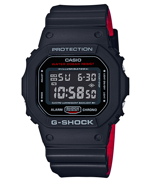 DW5600HR-1A | DW5600 DIGITAL BLK & RED